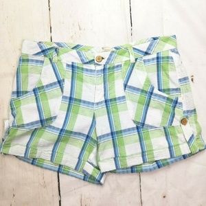 Paradise Shores Size 12 Plaid Shorts
